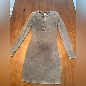 Love Pink - Ribbed Long Sleeve Dress